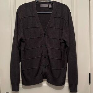 Oscar de La Renta gray cardigan XL